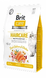 BRIT CARE HAIRCARE 2KG (Tavuklu ve Somon Balıklı - Tüy Sağlığı ve Parlak Tüy)