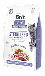 BRIT CARE STERILIZED WEIGHT CONTROL 2KG (Ördekli - Kısırlaştırılmış, Kilo Kontrolü)
